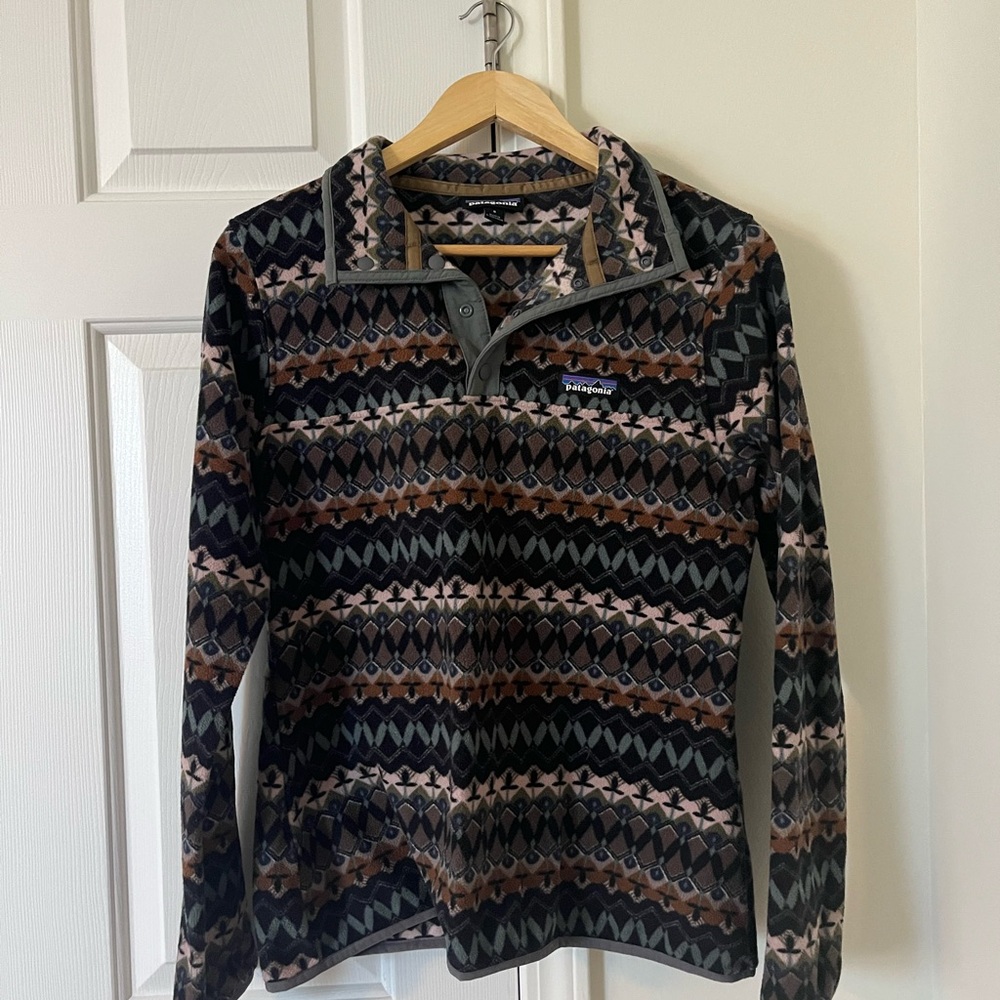 Patagonia Multicolor Geometric Fleece Jacket